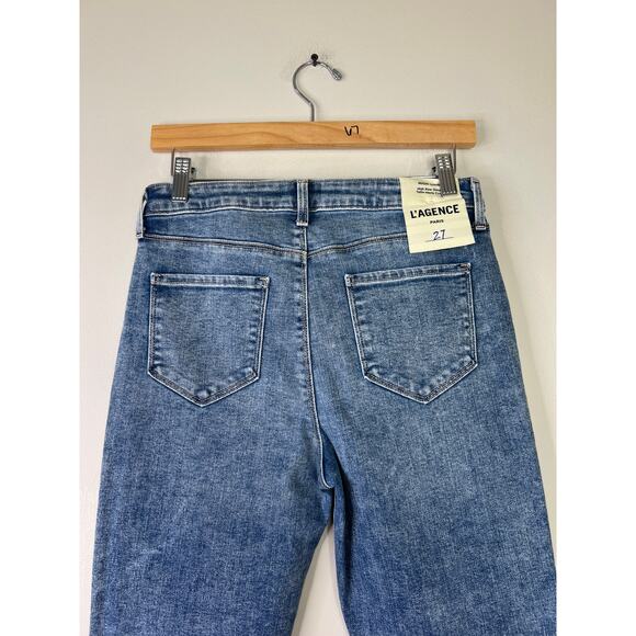 NWT L'Agence High Line High Rise Skinny Jeans Women's Sodalite Destruct Size: 27 - Picture 5 of 8